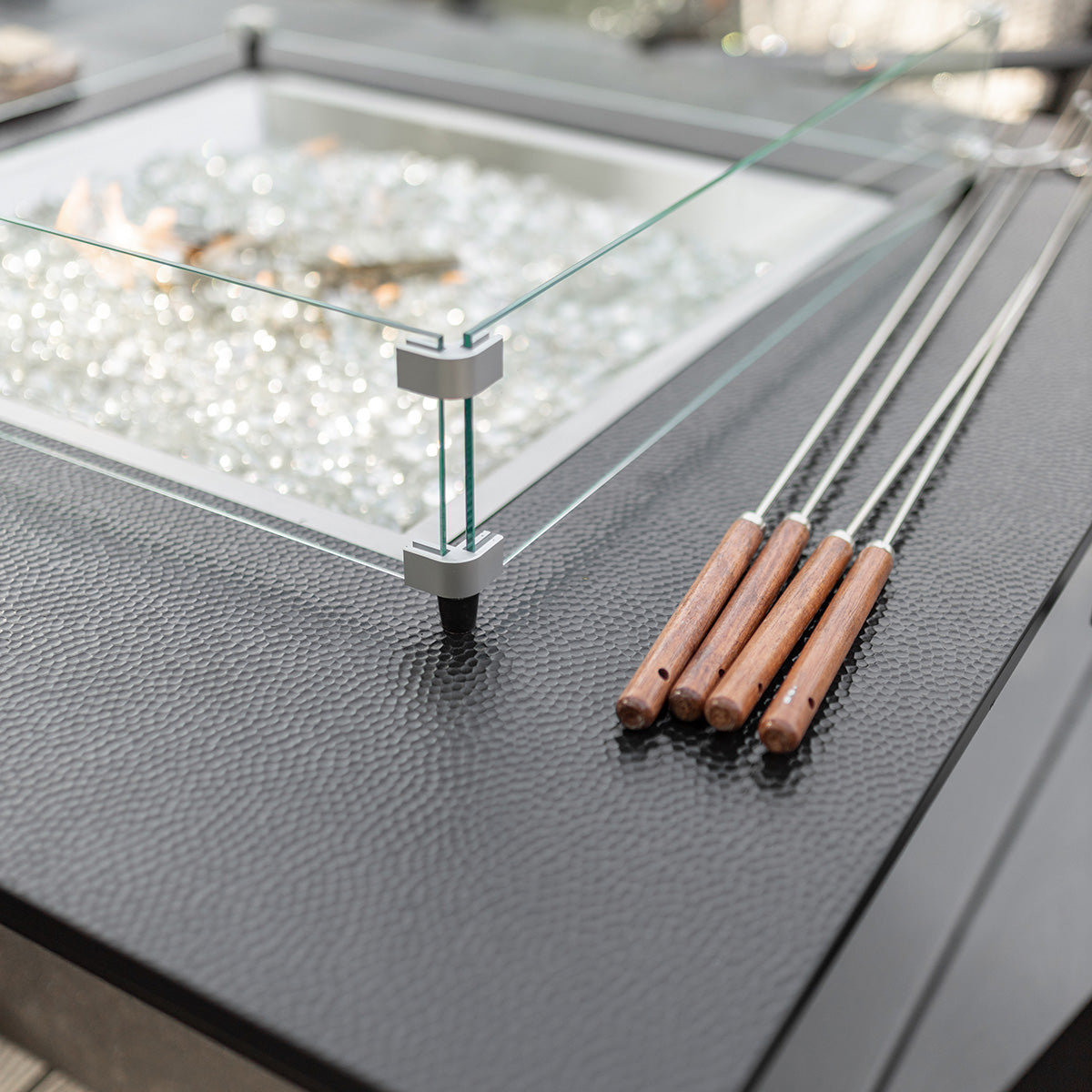 Berlin Gardens Numa 47" Sq Fire Pit, lifestyle photo 2