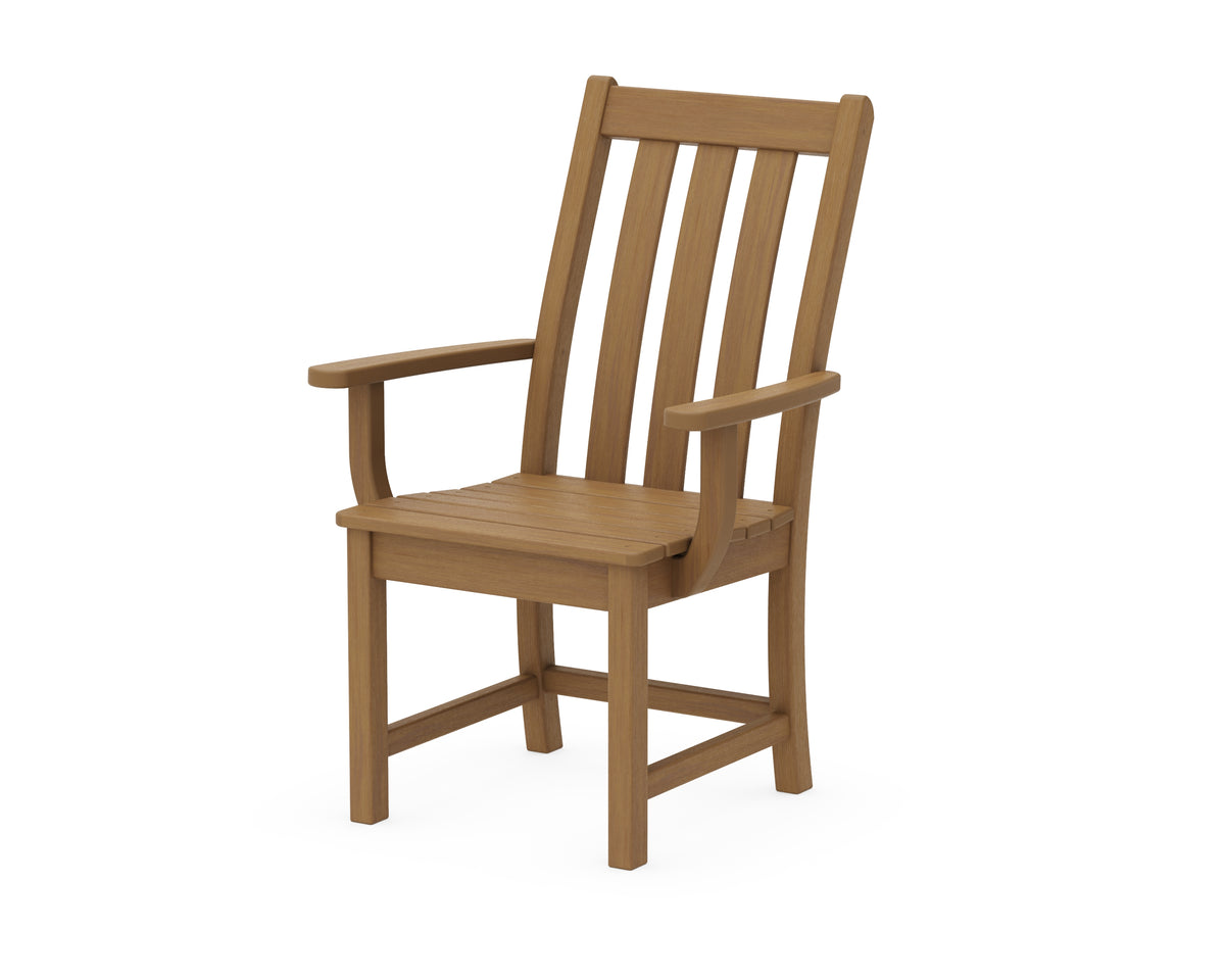 POLYWOOD Vineyard Dining Arm Chair in Natural