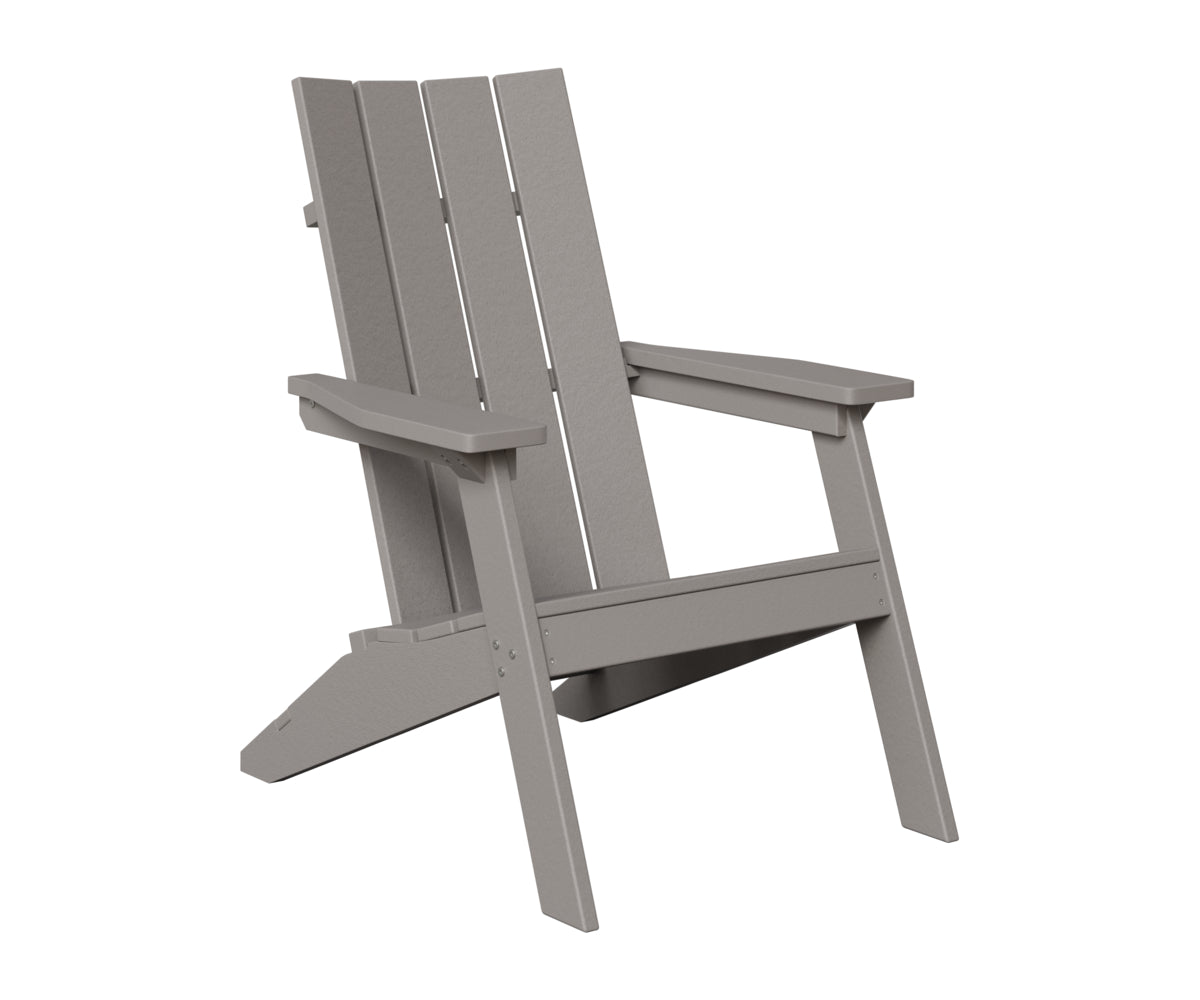 Berlin Gardens Mayhew Stationary Adirondack Chair in Light Gray
