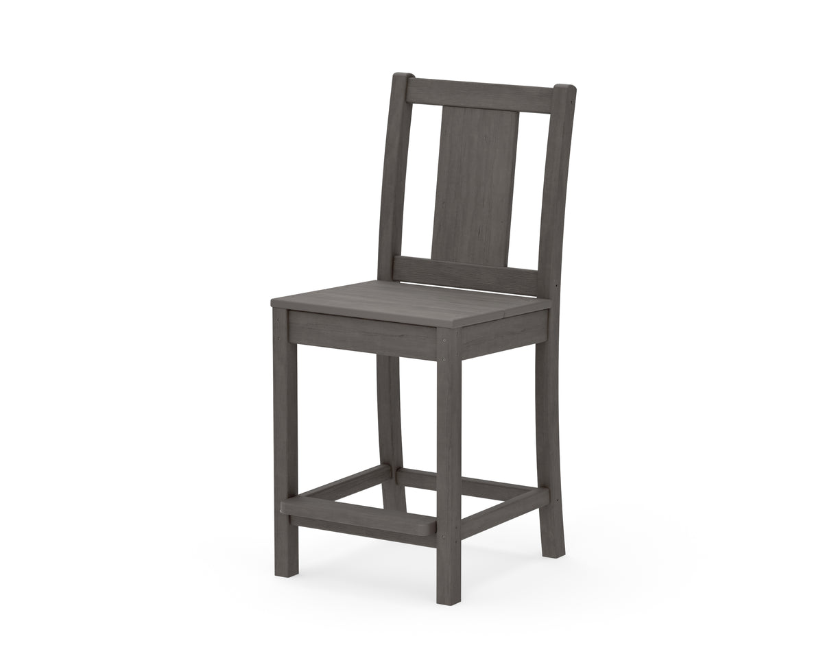 POLYWOOD Prairie Counter Side Chair in Driftwood