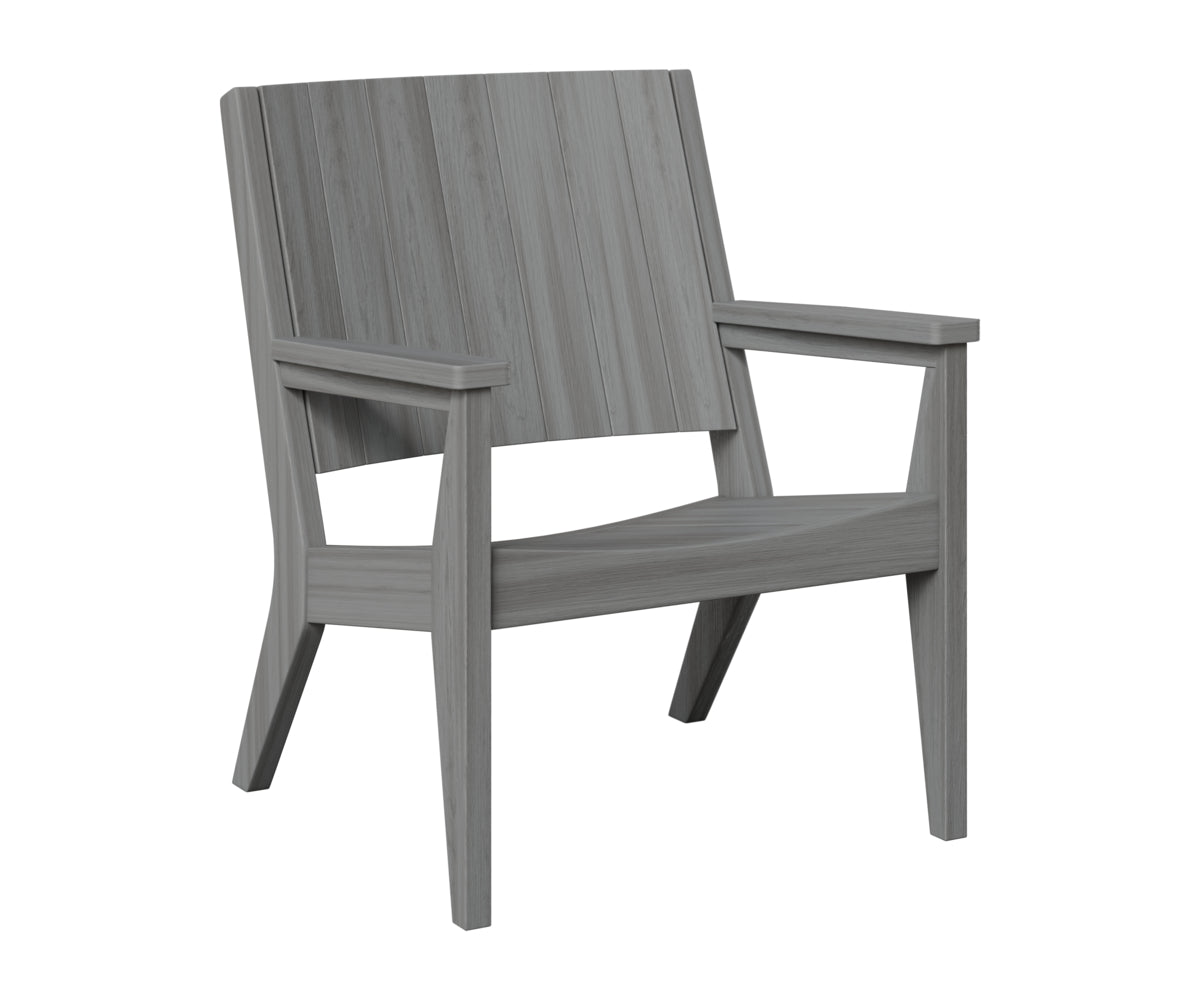 Berlin Gardens Mayhew Chat Chair in Driftwood Gray