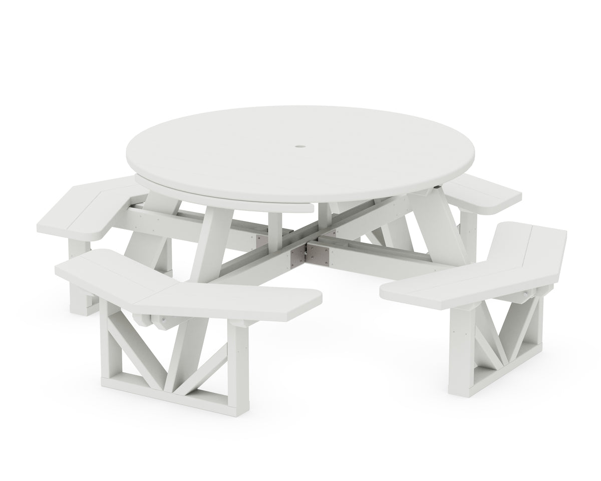 POLYWOOD Park 53" Octagon Table in Vintage White