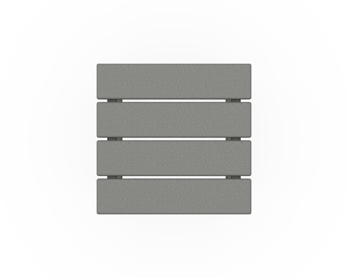 Alternate view of the POLYWOOD Long Island 18" Side Table in Slate Grey (2)