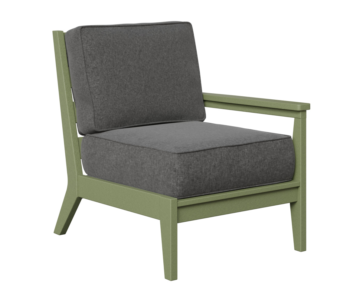 Berlin Gardens Mayhew Left Arm Club Chair in Sage