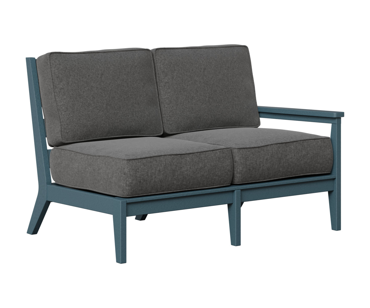 Berlin Gardens Mayhew Left Arm Loveseat in Slate