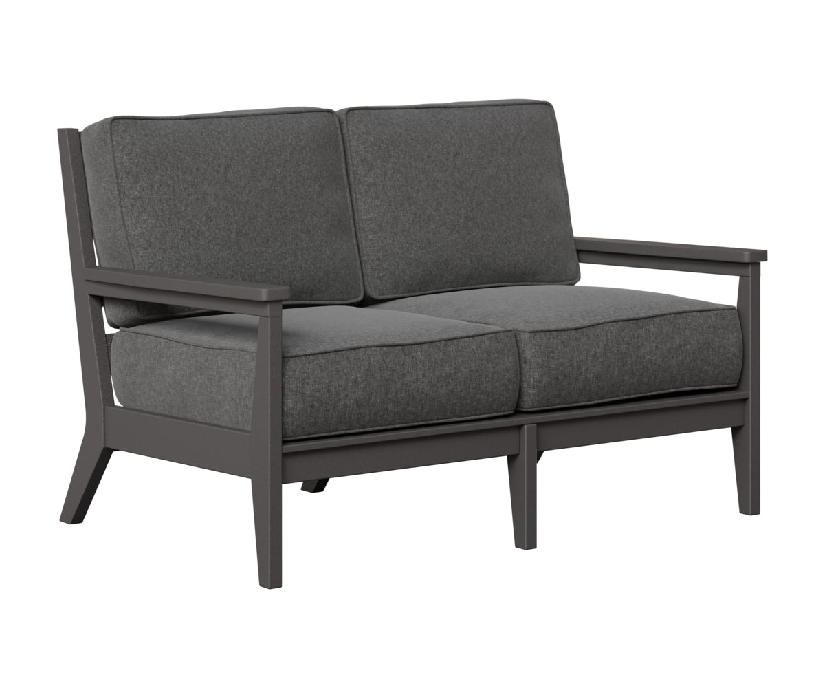 Berlin Gardens Mayhew Loveseat in Smoke Gray