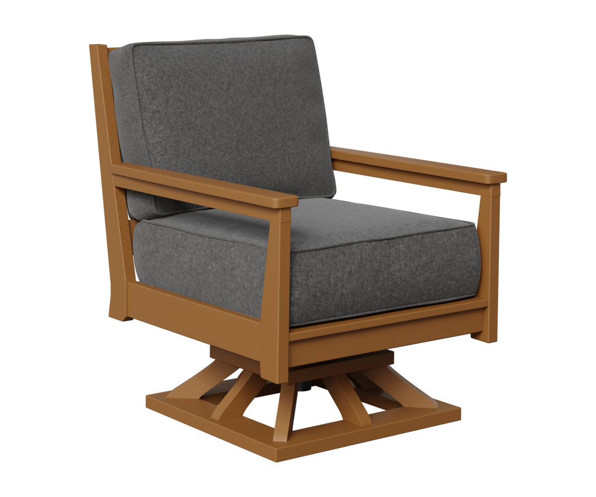 Berlin Gardens Mayhew Swivel Rocker in Cedar