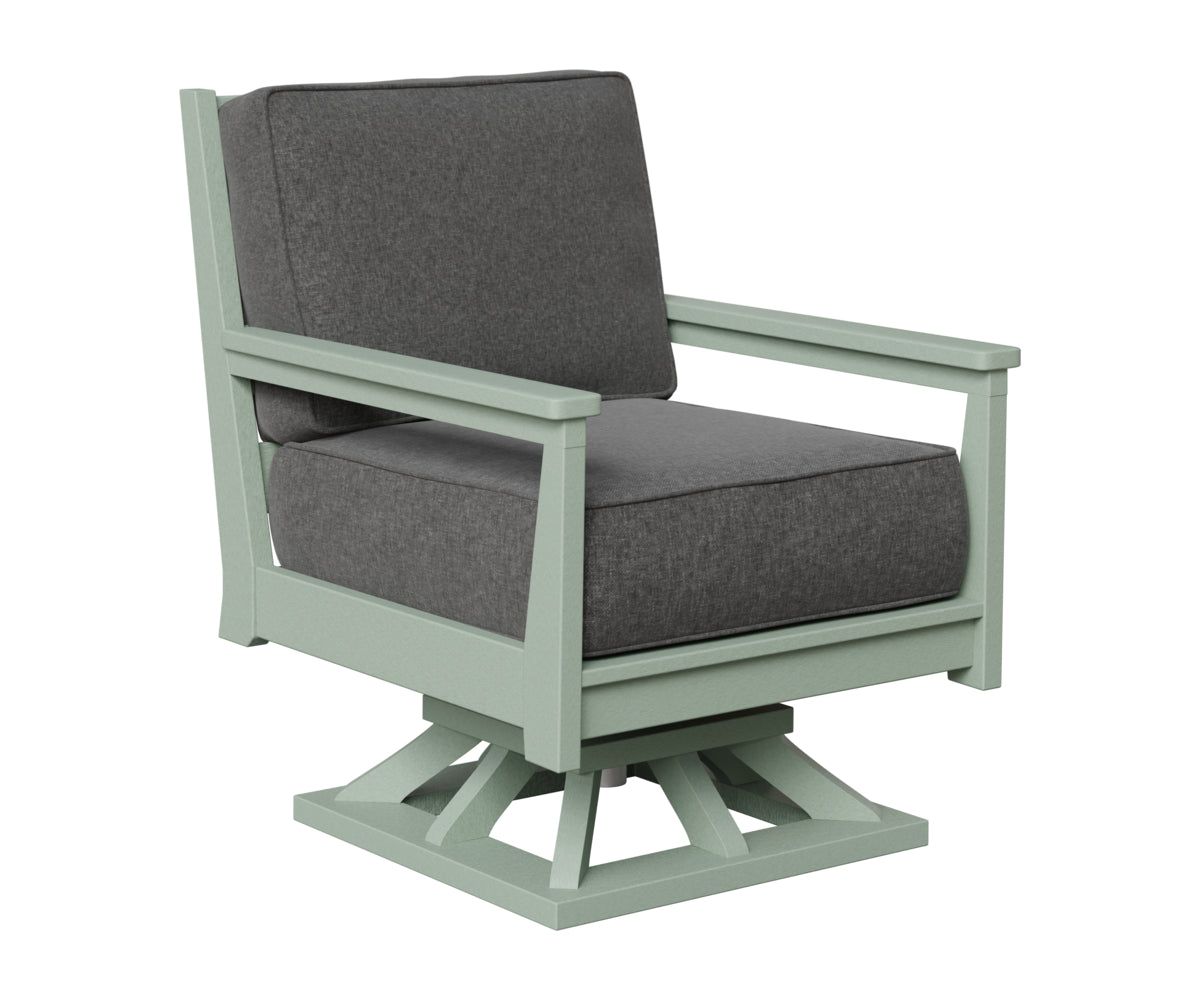 Berlin Gardens Mayhew Swivel Rocker in Sea Foam