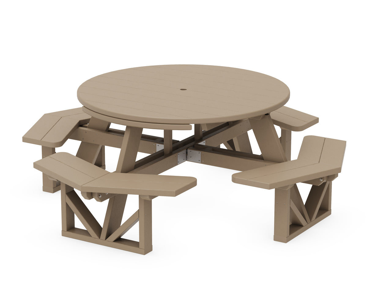 POLYWOOD Park 53" Octagon Table in Vintage Sahara