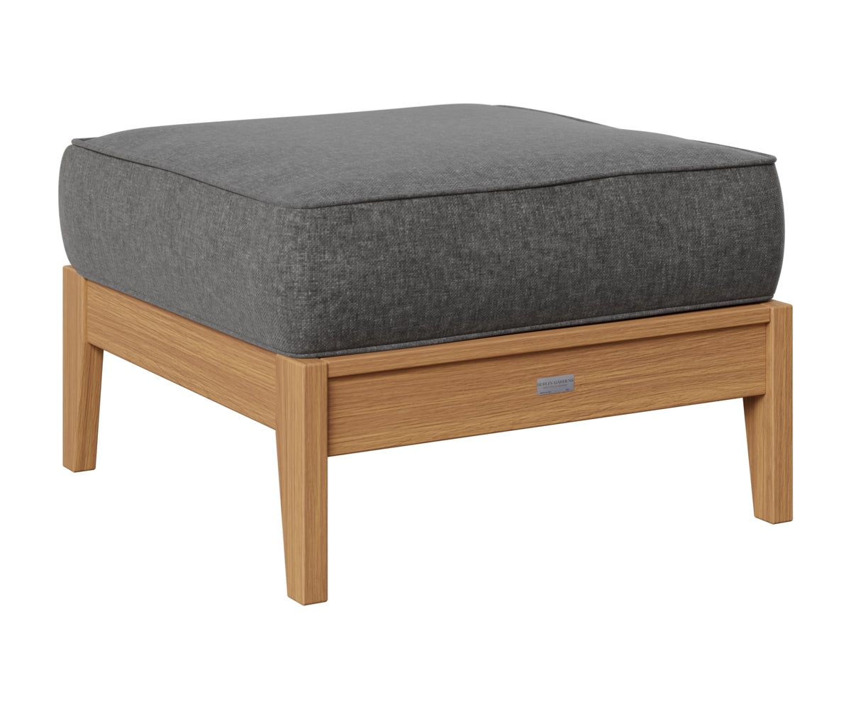 Berlin Gardens Mayhew Ottoman in Natural Teak