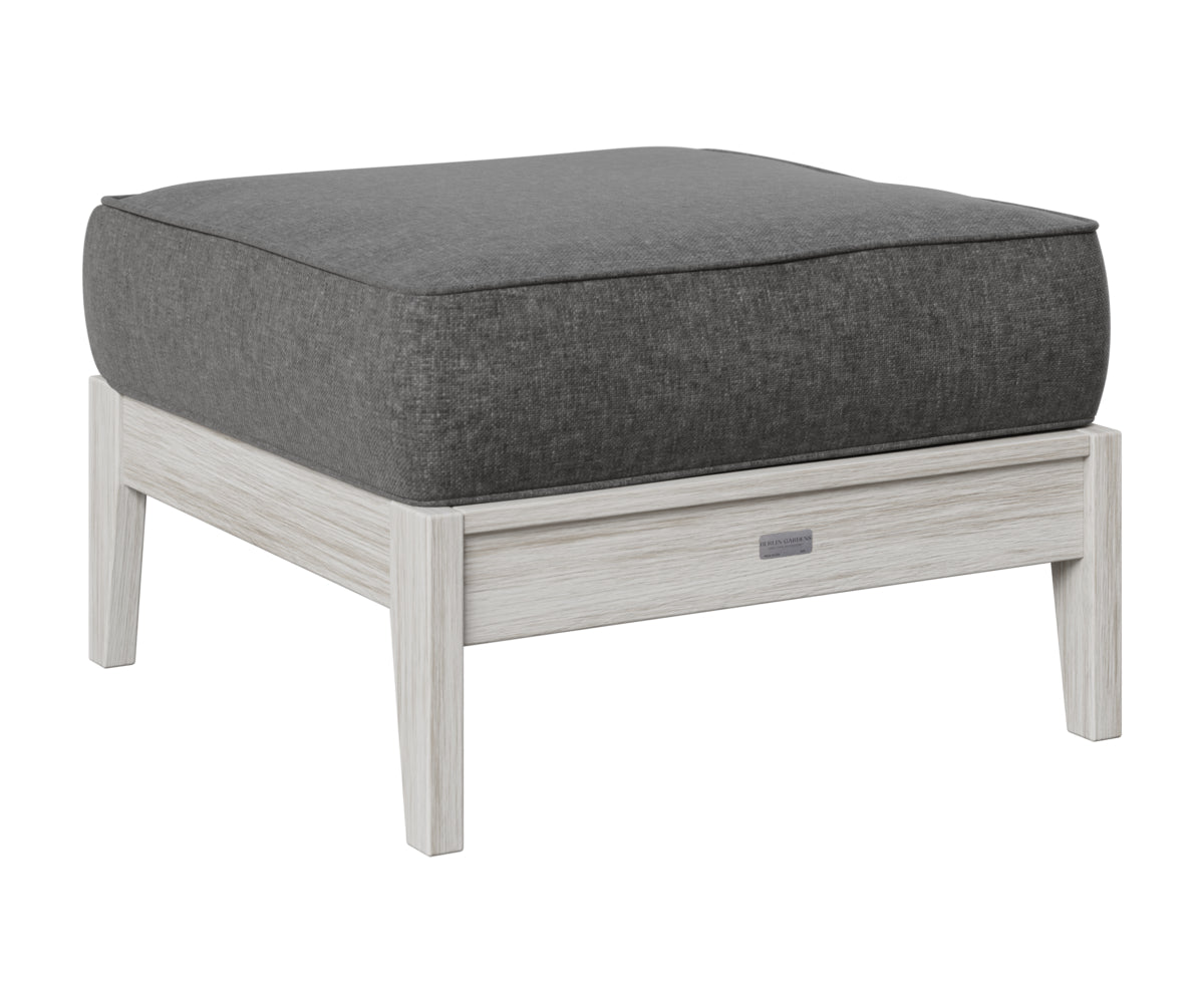 Berlin Gardens Mayhew Ottoman in Seashell