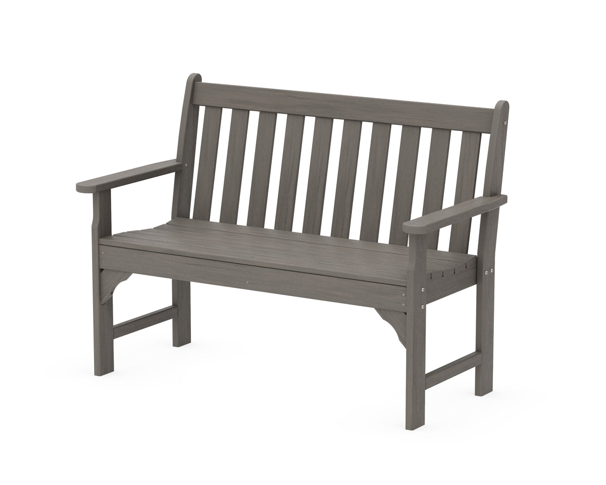 POLYWOOD Vineyard 48" Bench in Driftwood