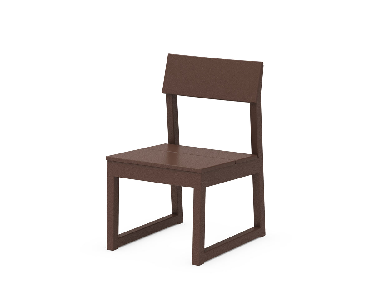 POLYWOOD EDGE Dining Side Chair in Mahogany