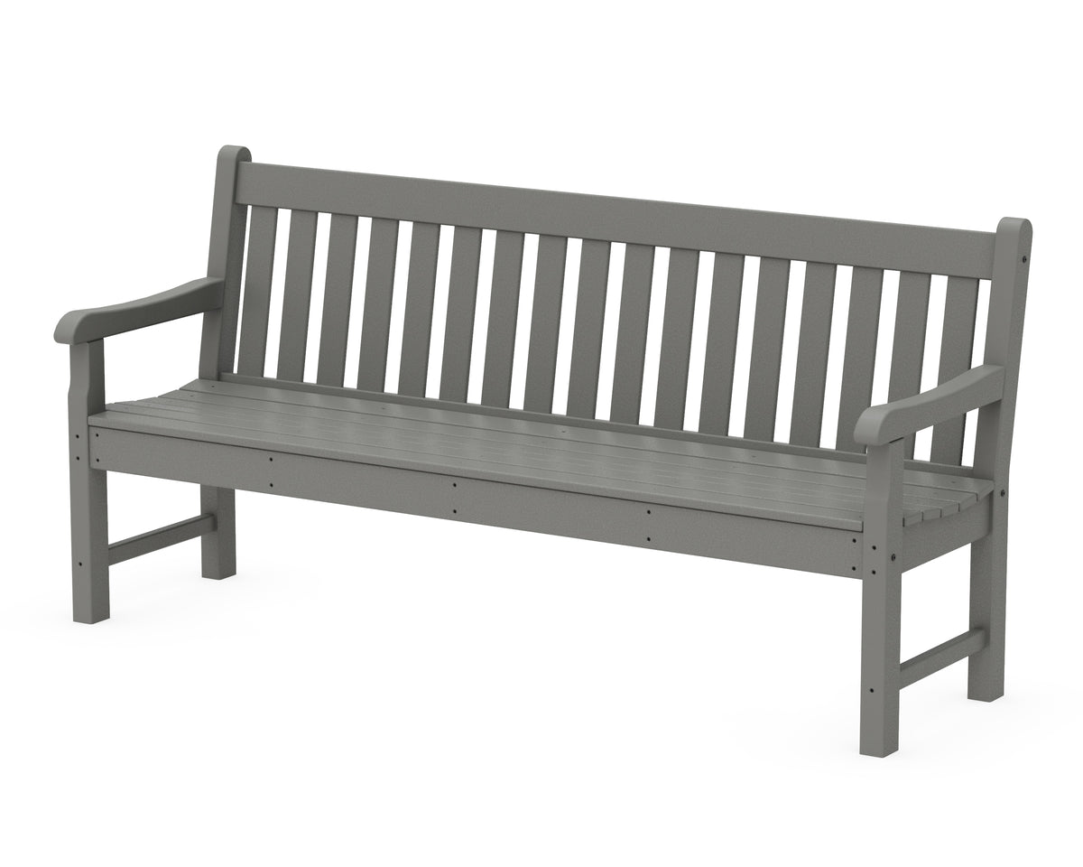 POLYWOOD Rockford 72" Bench in Slate Grey