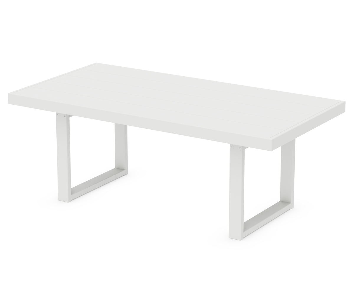 POLYWOOD EDGE 40" x 78" Dining Table in White