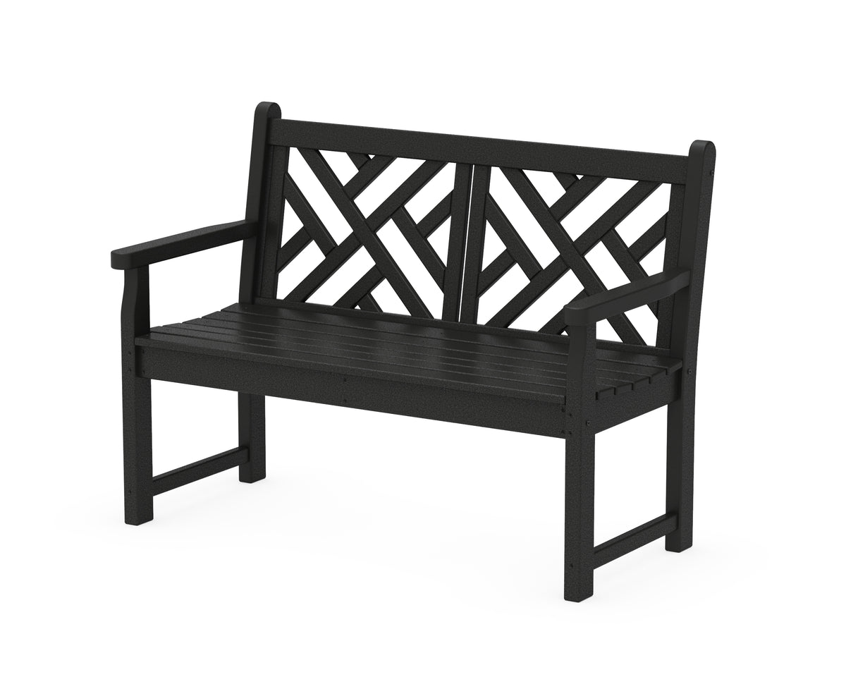 POLYWOOD Chippendale 48" Bench in Black