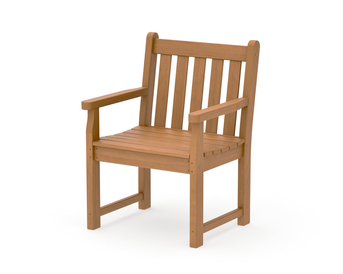 POLYWOOD Traditional Garden Arm Chair in Natural