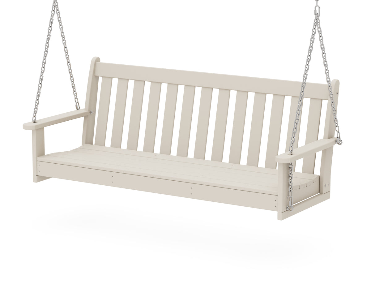 POLYWOOD Vineyard 60" Porch Swing in Sand