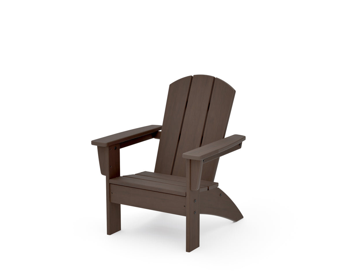 POLYWOOD Kids Nautical Adirondack Chair in Kona