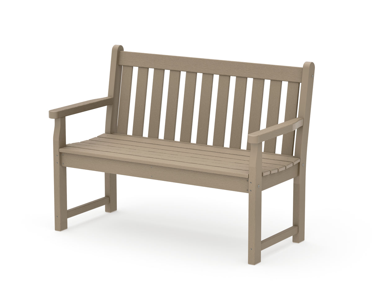 POLYWOOD Traditional Garden 48" Bench in Vintage Sahara