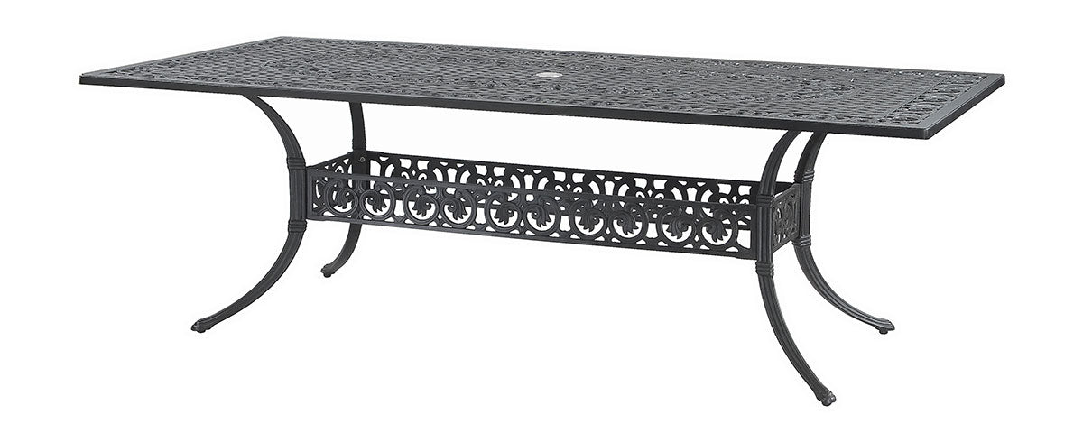 Gensun Michigan 42" x 86" Rectangular Dining Table in Black