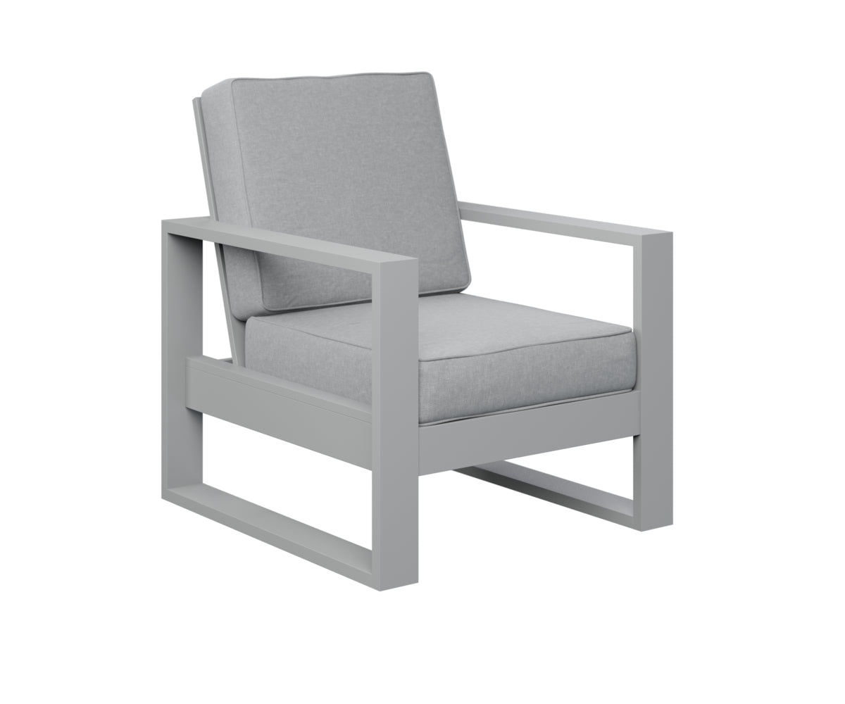 Berlin Gardens Nordic High Back Club Chair in Fog