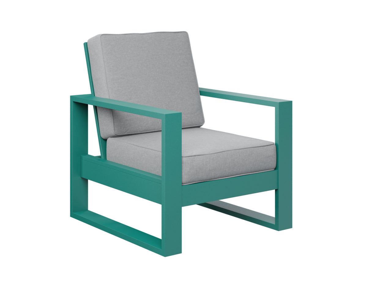 Berlin Gardens Nordic High Back Club Chair in Teal