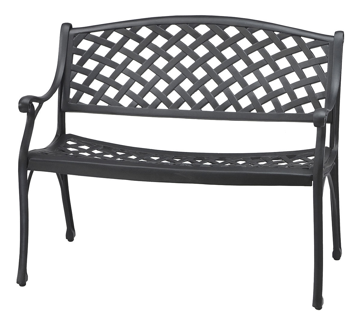 Gensun Columbia Cushion Bench (K.D.) in Carbon
