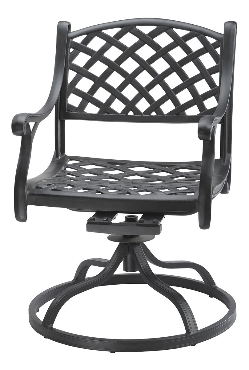 Gensun Columbia Cushion Swivel Rocker in Carbon