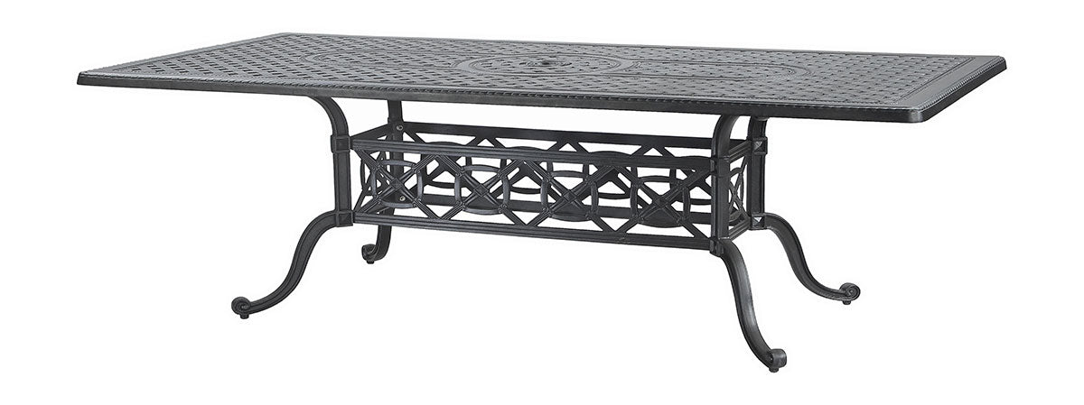 Gensun Grand Terrace 42" x 86" Rectangular Dining Table in Desert Bronze