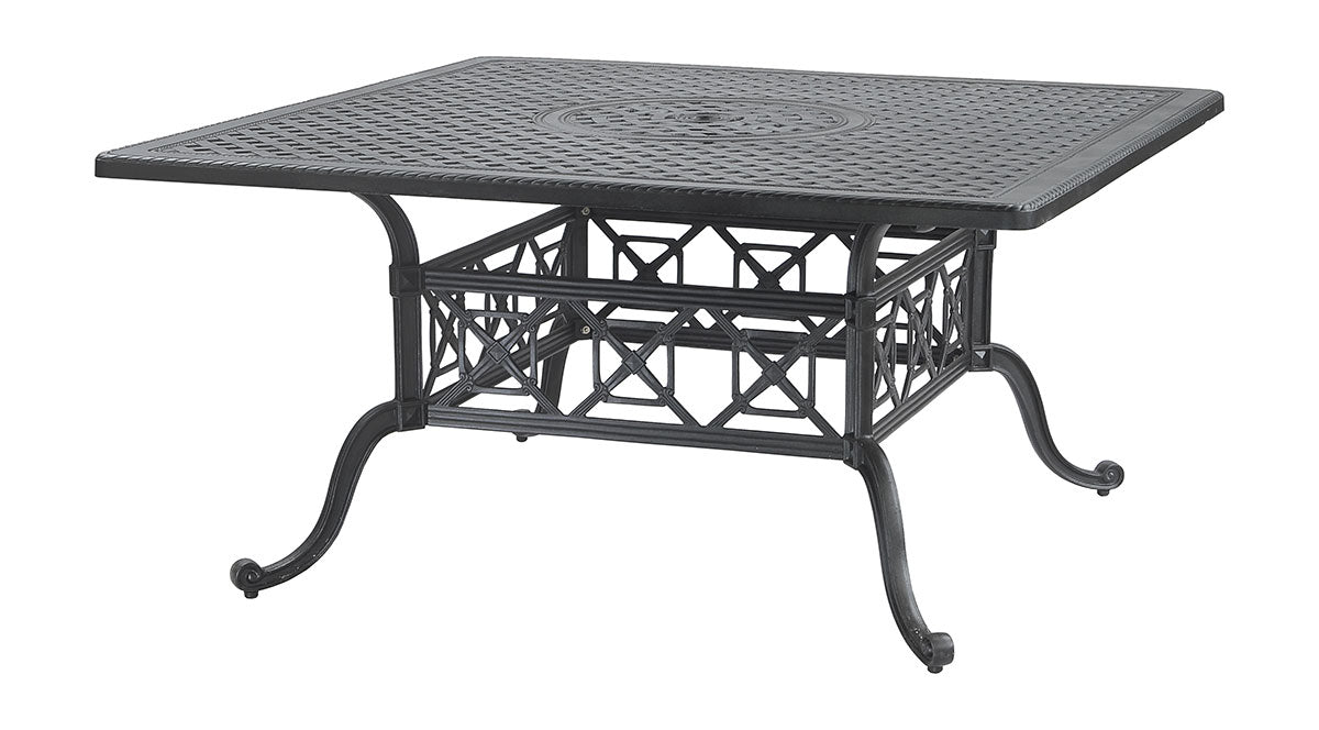 Gensun Grand Terrace 60" Square Dining Table in Desert Bronze