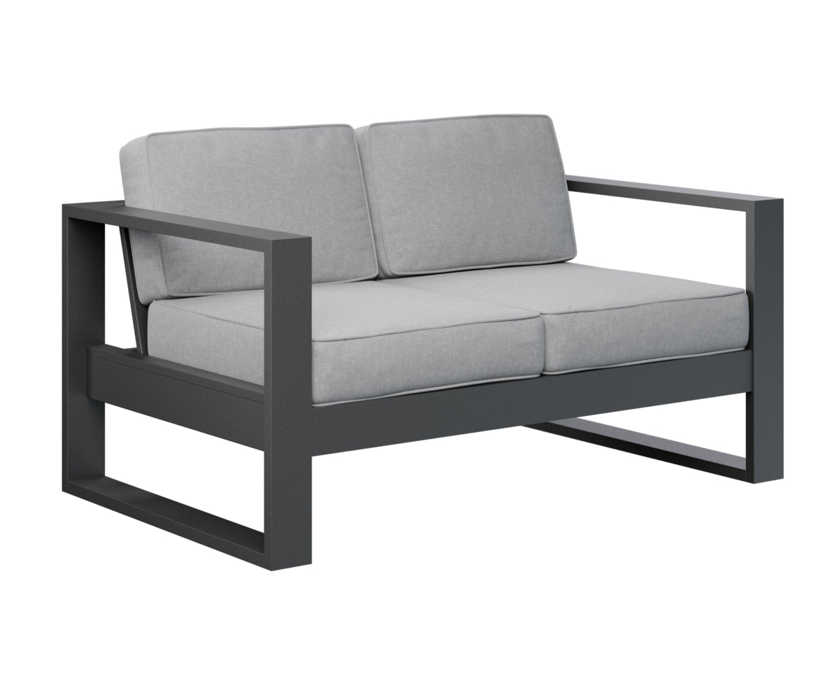 Berlin Gardens Nordic Loveseat in Black