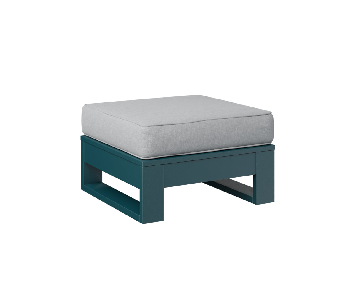 Berlin Gardens Nordic Ottoman in Berry