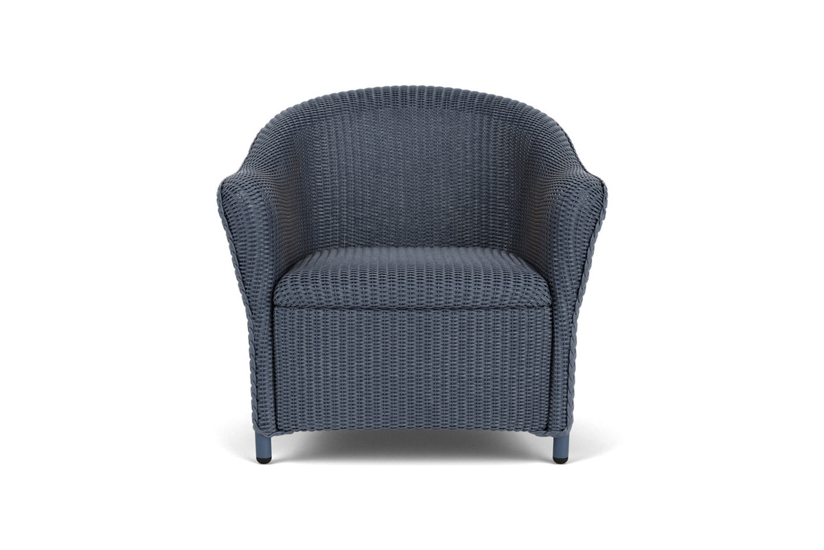 Lloyd Flanders Reflections Lounge Chair with Padded Seat in Denim Blue
