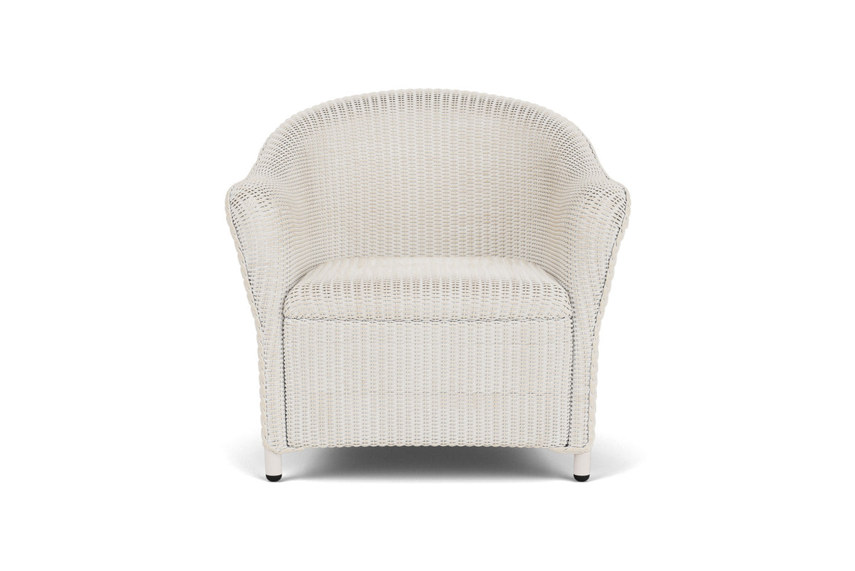 Lloyd Flanders Reflections Lounge Chair with Padded Seat in Antique White