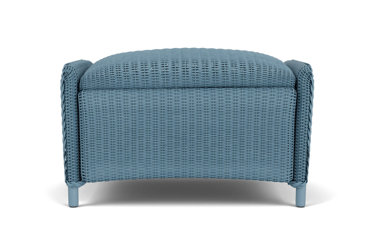 Lloyd Flanders Reflections Ottoman, Padded in Stillwater