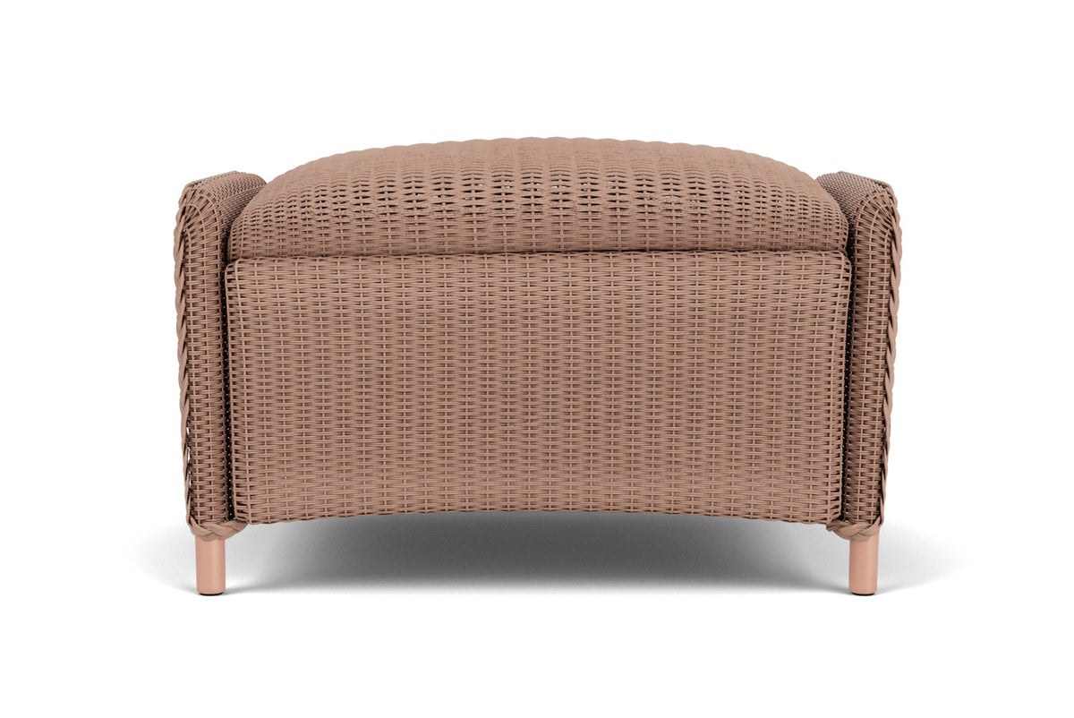 Lloyd Flanders Reflections Ottoman, Padded in Rosewood