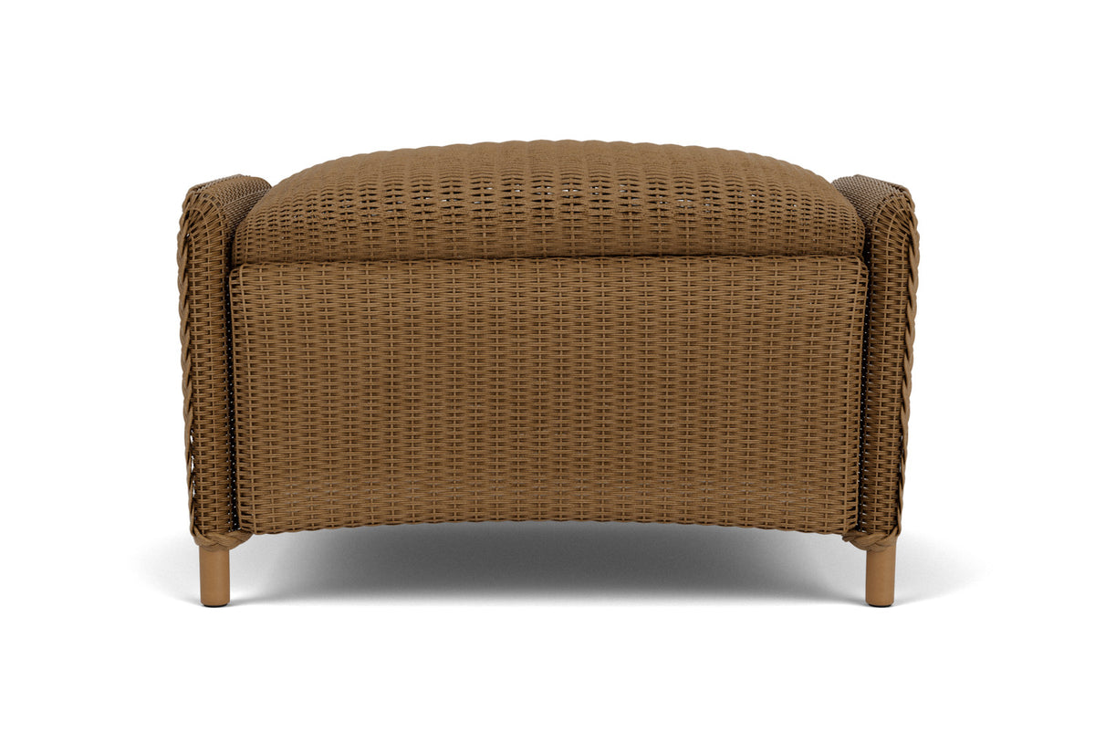 Lloyd Flanders Reflections Ottoman, Padded in Hickory