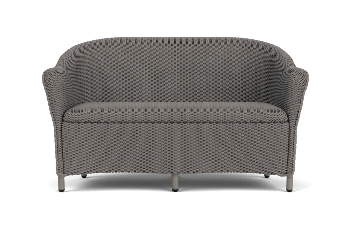 Lloyd Flanders Reflections Loveseat with Padded Seat in Pewter