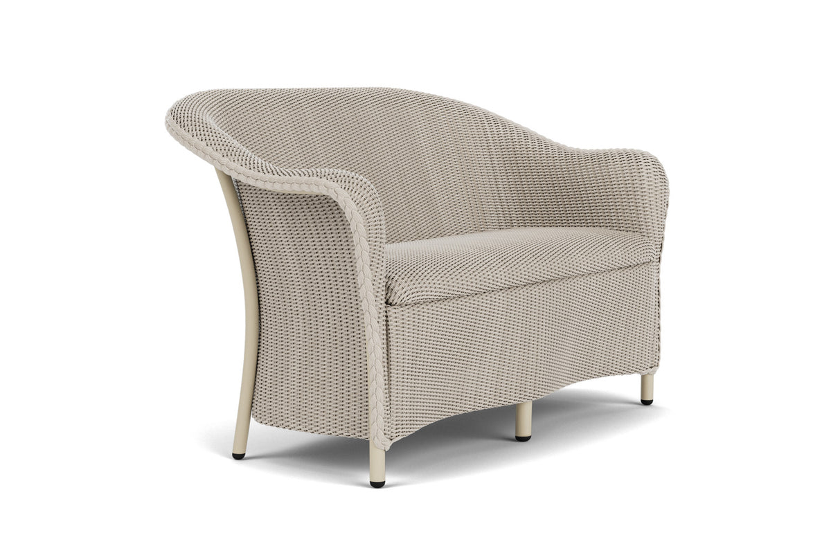 Lloyd Flanders Reflections Loveseat with Padded Seat in Linen, view 3