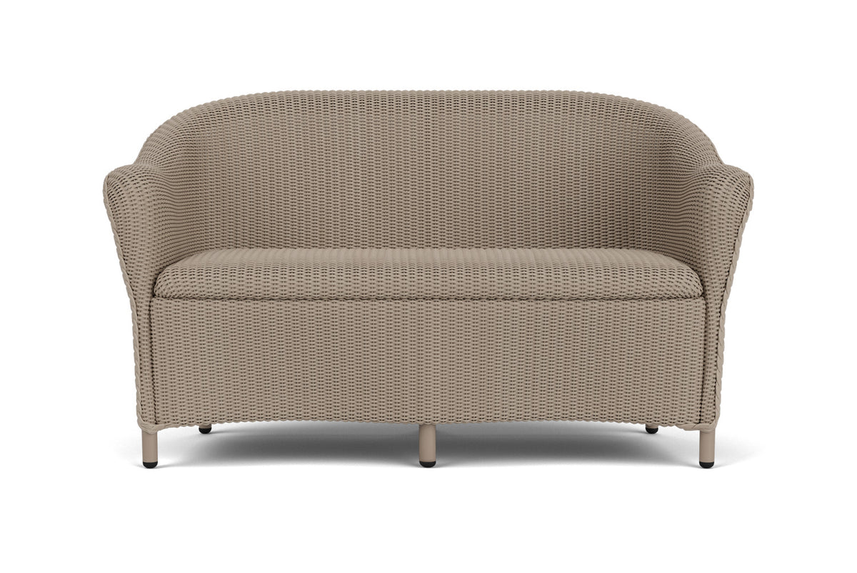 Lloyd Flanders Reflections Loveseat with Padded Seat in French Beige
