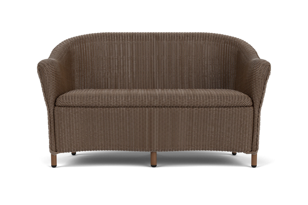 Lloyd Flanders Reflections Loveseat with Padded Seat in Bark
