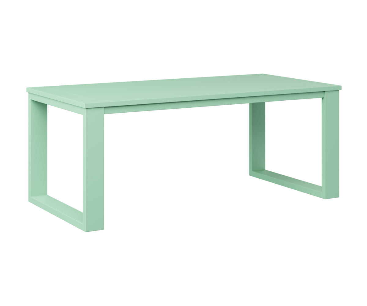 Berlin Gardens Nordic Rectangular Coffee Table in Mint