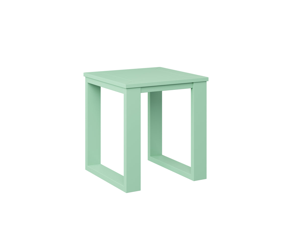 Berlin Gardens Nordic Square End Table in Mint