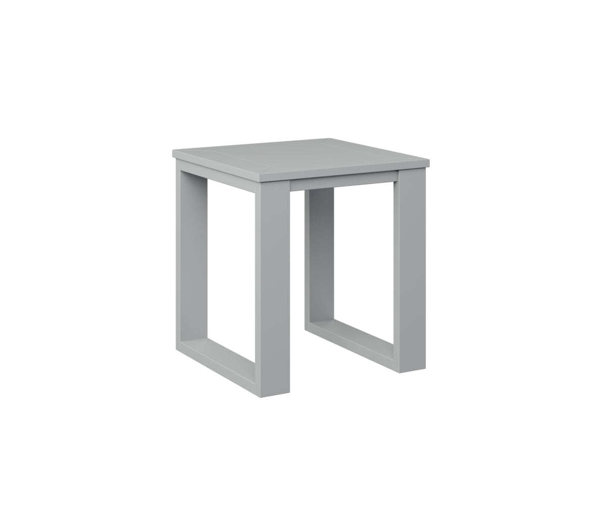 Berlin Gardens Nordic Square End Table in Fog