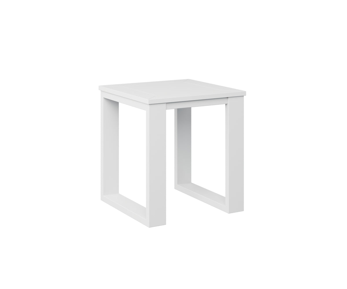 Berlin Gardens Nordic Square End Table in White