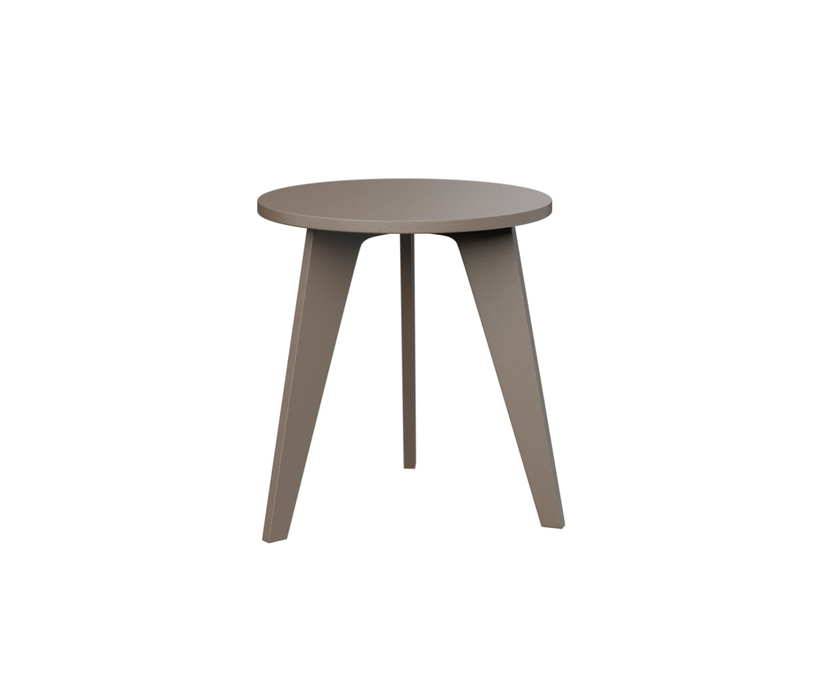 Berlin Gardens Nordic Round End Table in Clay