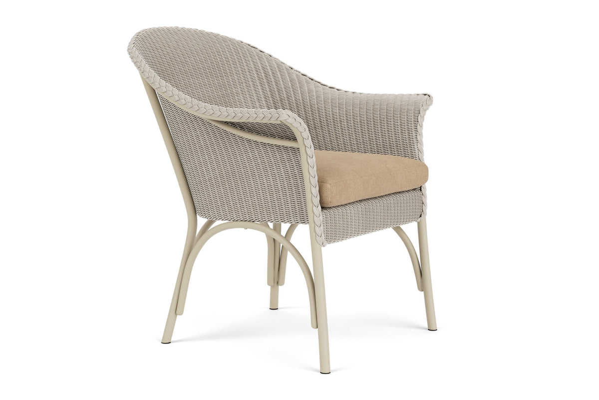 Lloyd Flanders All Seasons Lounge Chair in Linen with Hayden Sand fabric, view 3