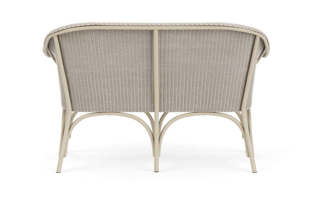 Lloyd Flanders All Seasons Settee in Linen with Hayden Sand fabric, view 7