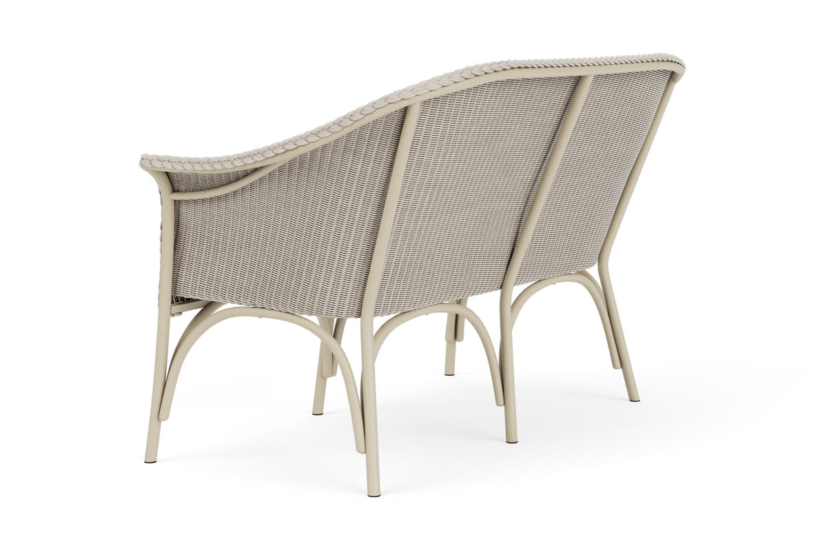 Lloyd Flanders All Seasons Settee in Linen with Hayden Sand fabric, view 8